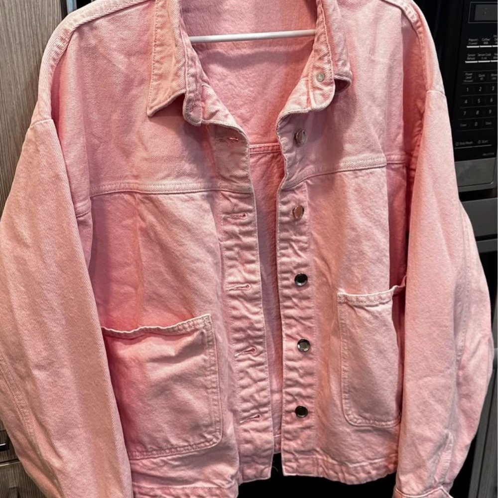 Ara Pink Jean Jacket Fashion Forward